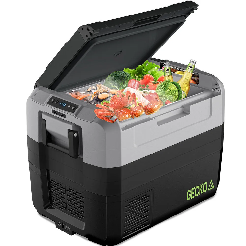 55L Portable Car Fridge Freezer, Digital Display, 60W - Gecko