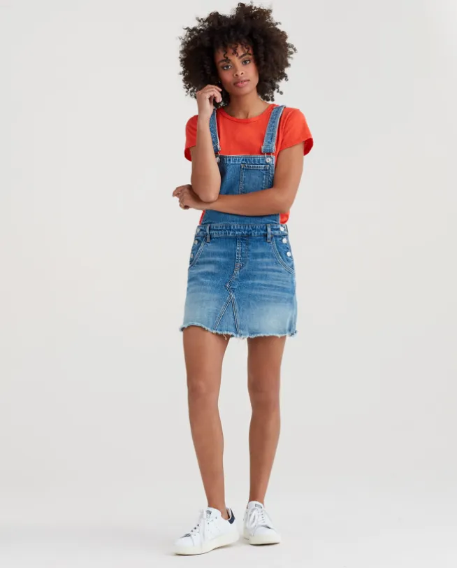 7 For All Mankind - Mini Skirt Overall in Desert Oasis