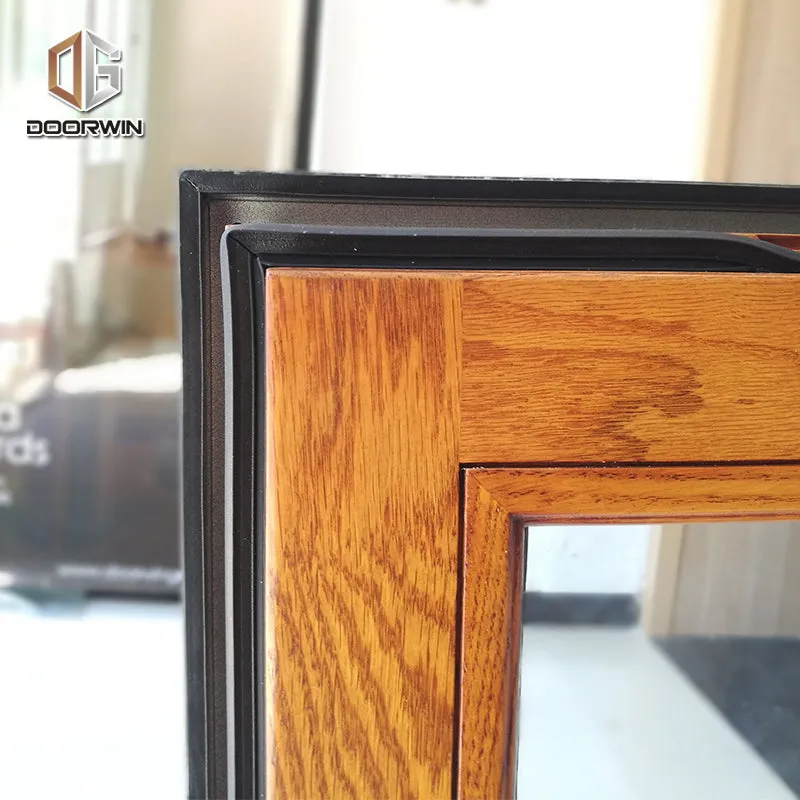 Aluminium wood grain window design thermal breakby Doorwin