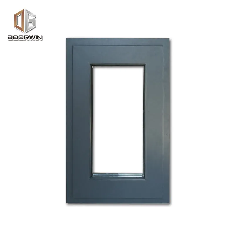 aluminum  wood outswing casement window with tempered glass windows style