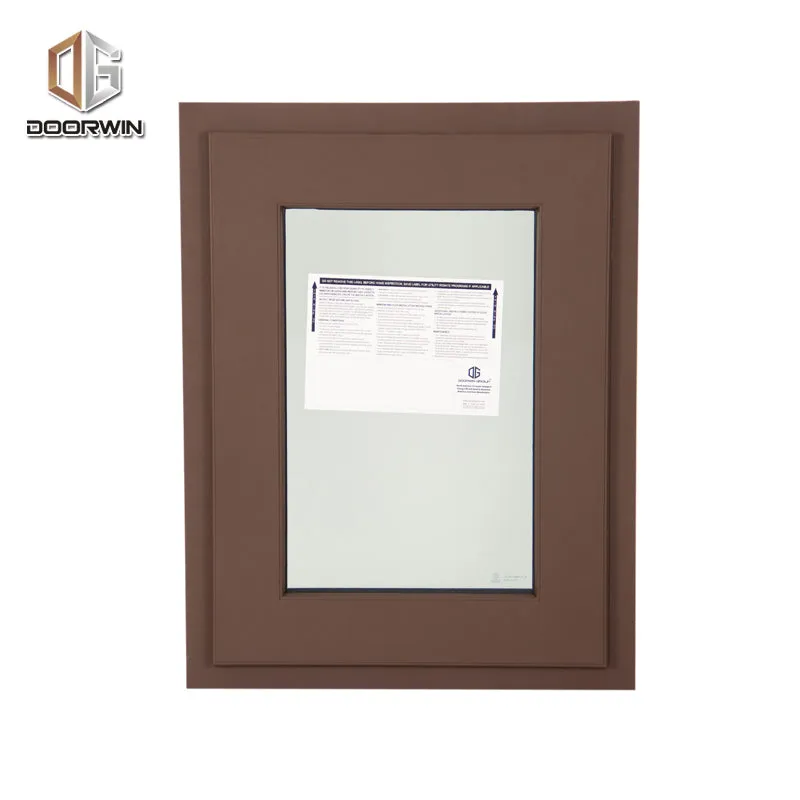 aluminum  wood outswing casement window with tempered glass windows style