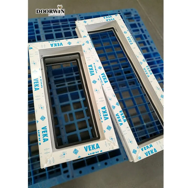 American hot sales vinyl thermal break aluminium double hung large pvc upvc windows for bathroom