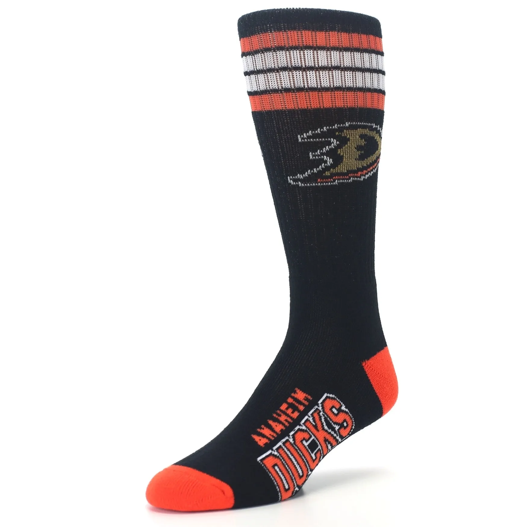 Anaheim Ducks Socks - Men's Athletic Crew Socks