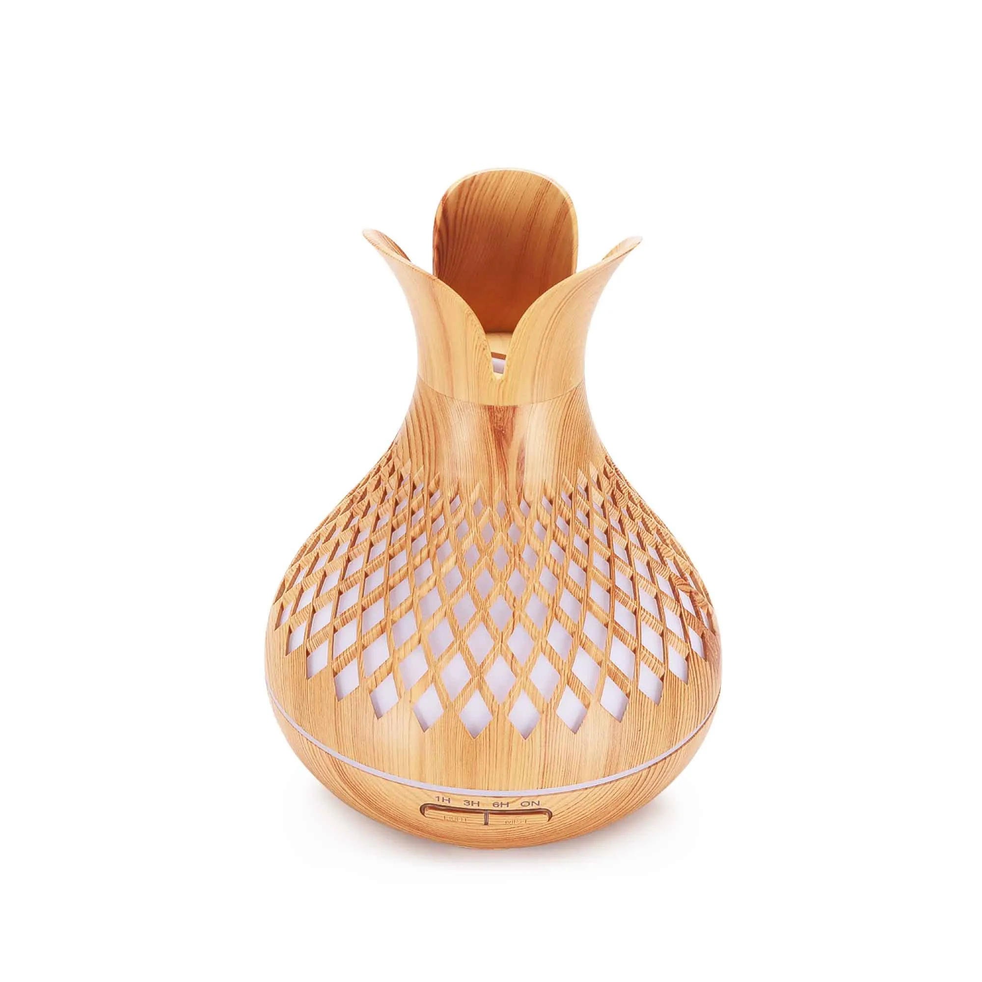 Aroma Diffuser and Remote - 500ml - Wood Mist Humidifier