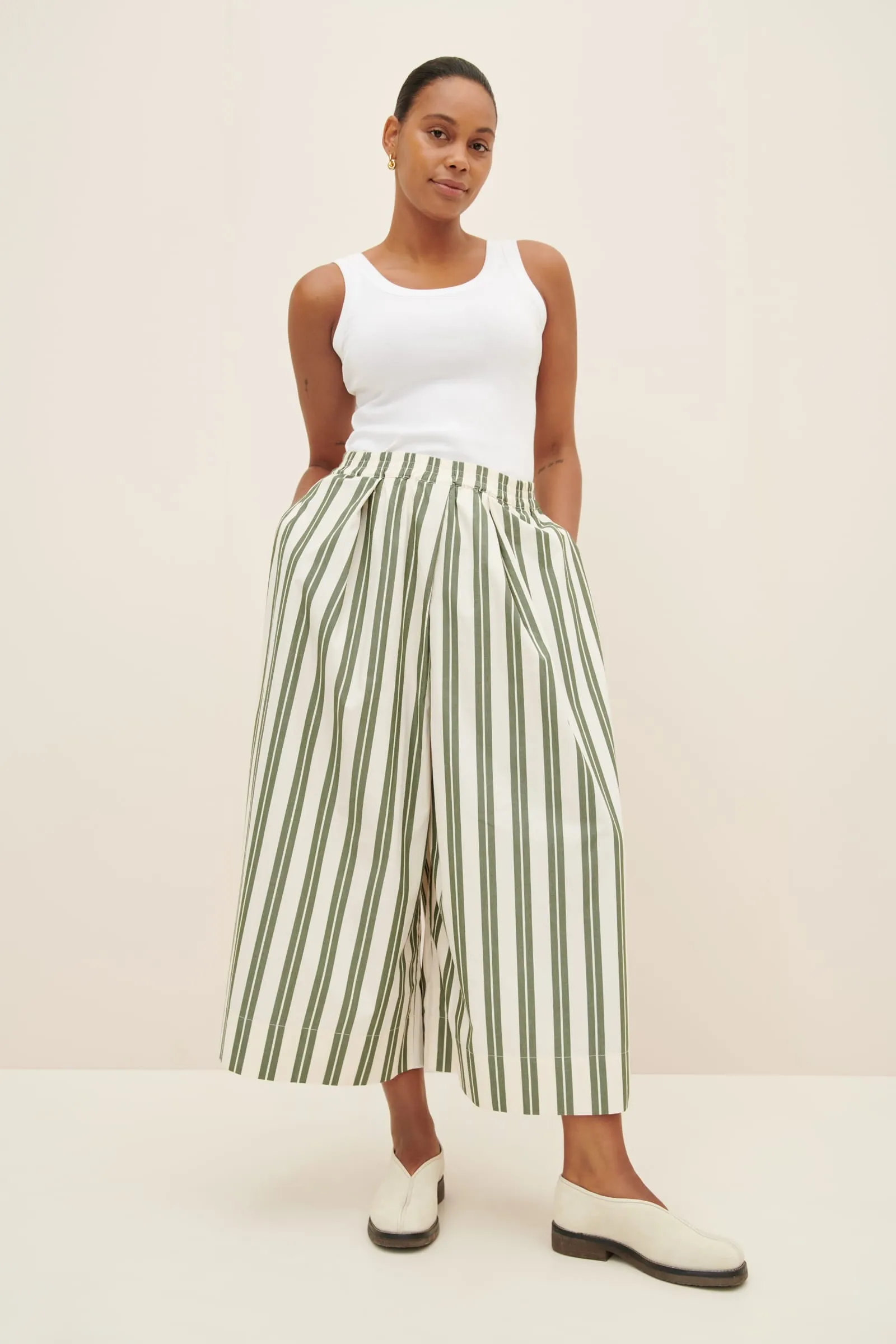 Athena Pant, Forest Stripe