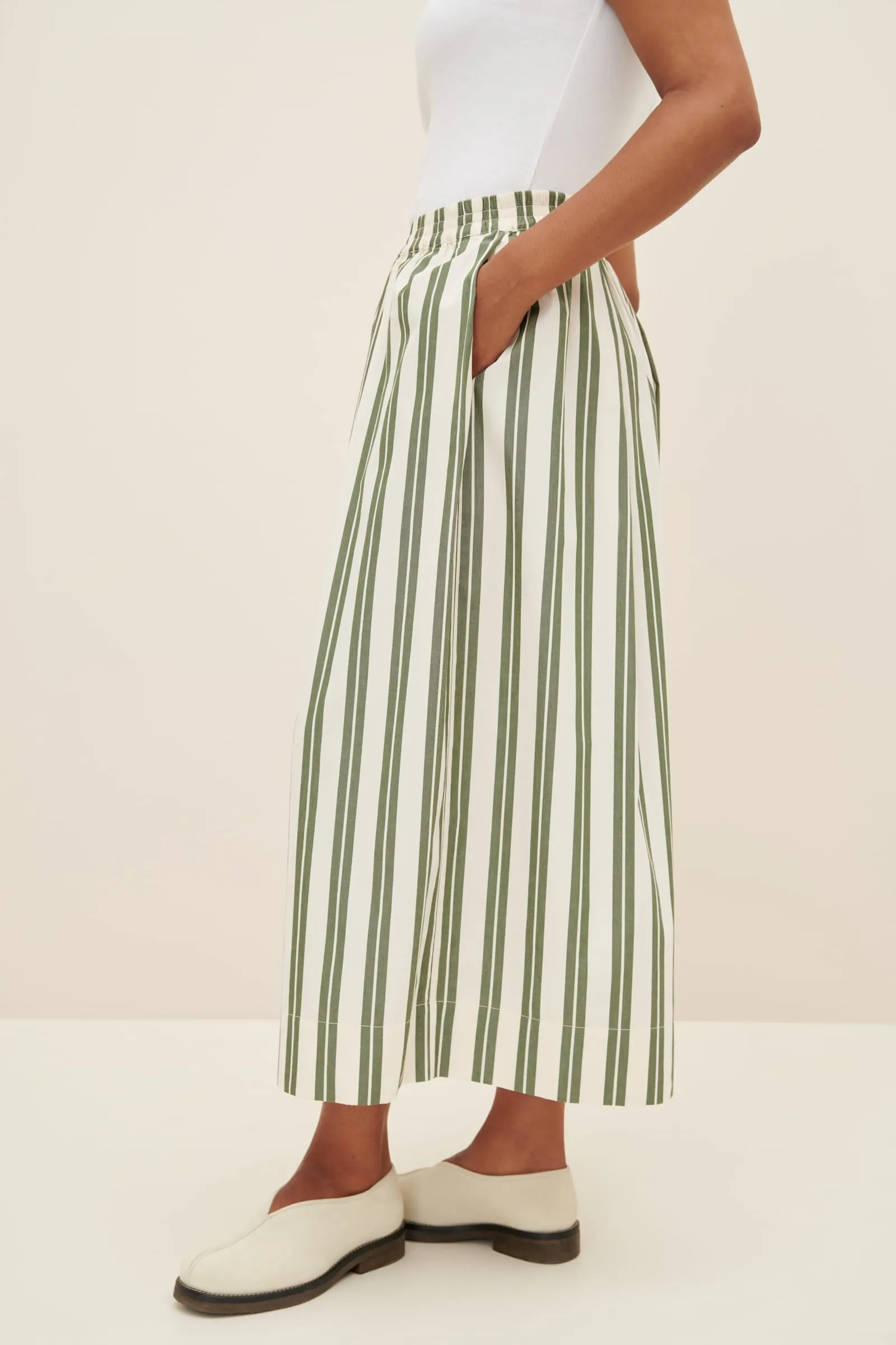 Athena Pant, Forest Stripe