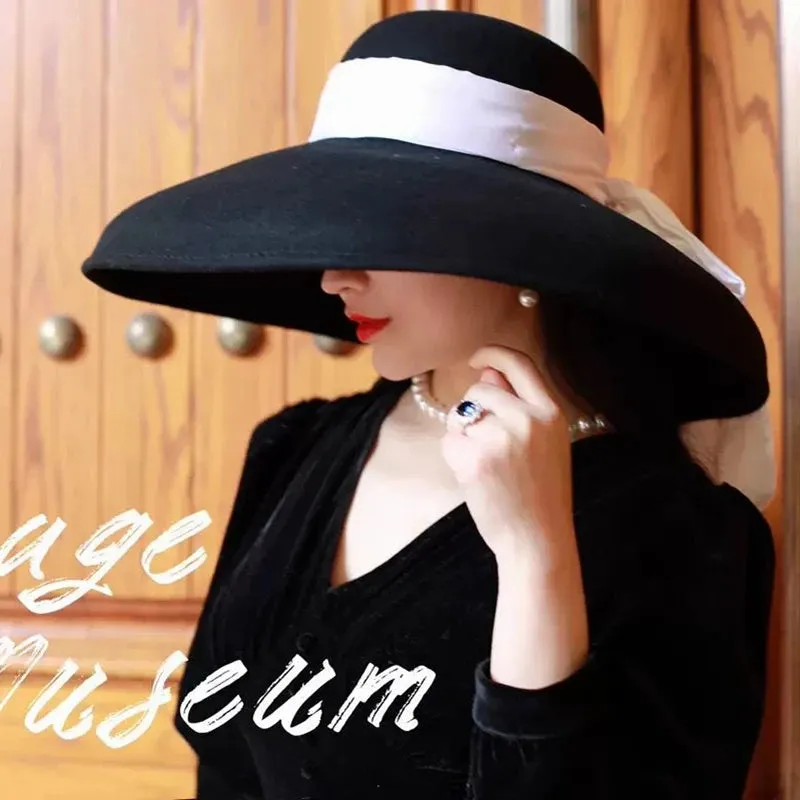 Audrey Hepburn Style Derby Hat