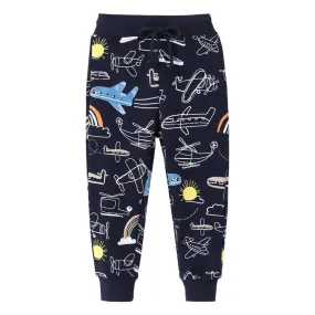 Baby Boys Airplane Jet Drawstring Pants