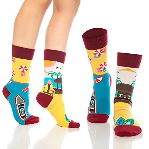 Bambooven Men & Women Fun Dress Socks – (6 Pairs)