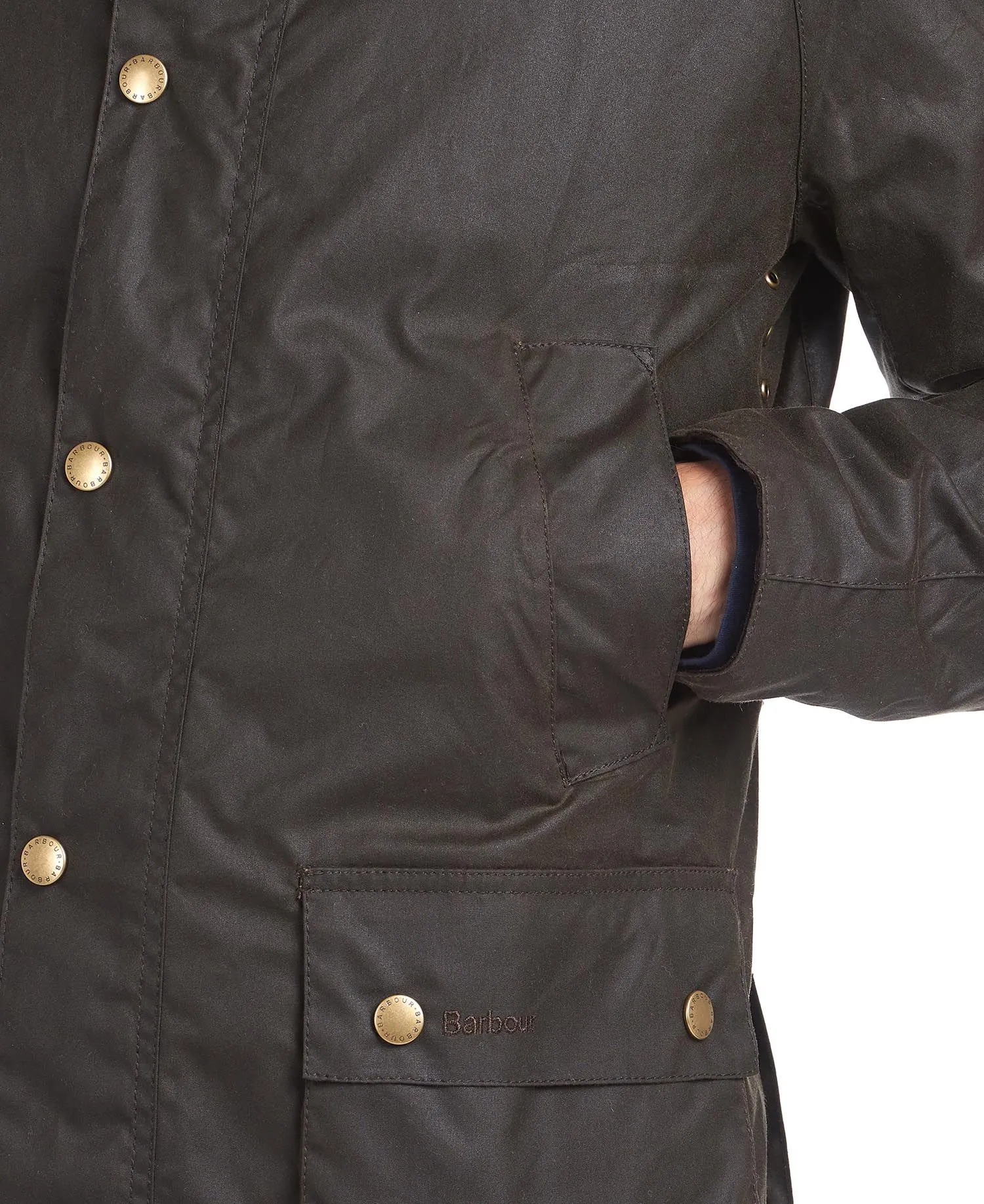 Barbour Olive Ashby Waxed Cotton Jacket