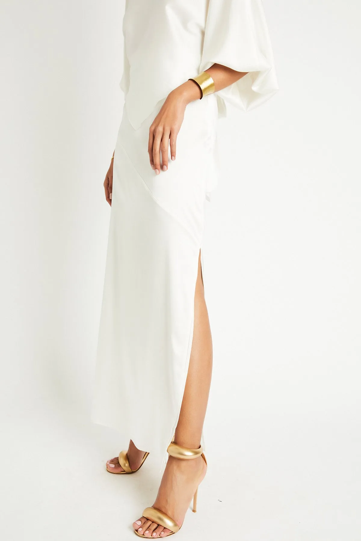   Beryll Naomi Silk Skirt | Off-White