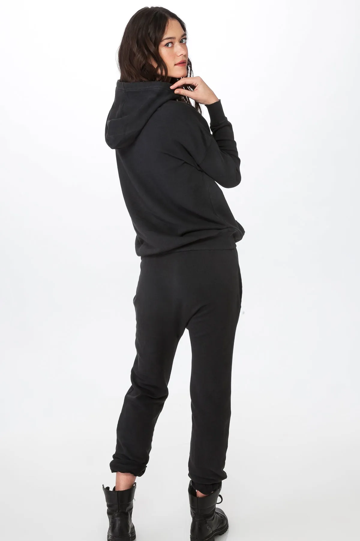 Black Comfy Essential Hoodie