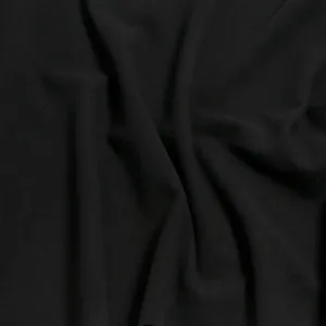 Black Wool Blend Coating Fabric 187