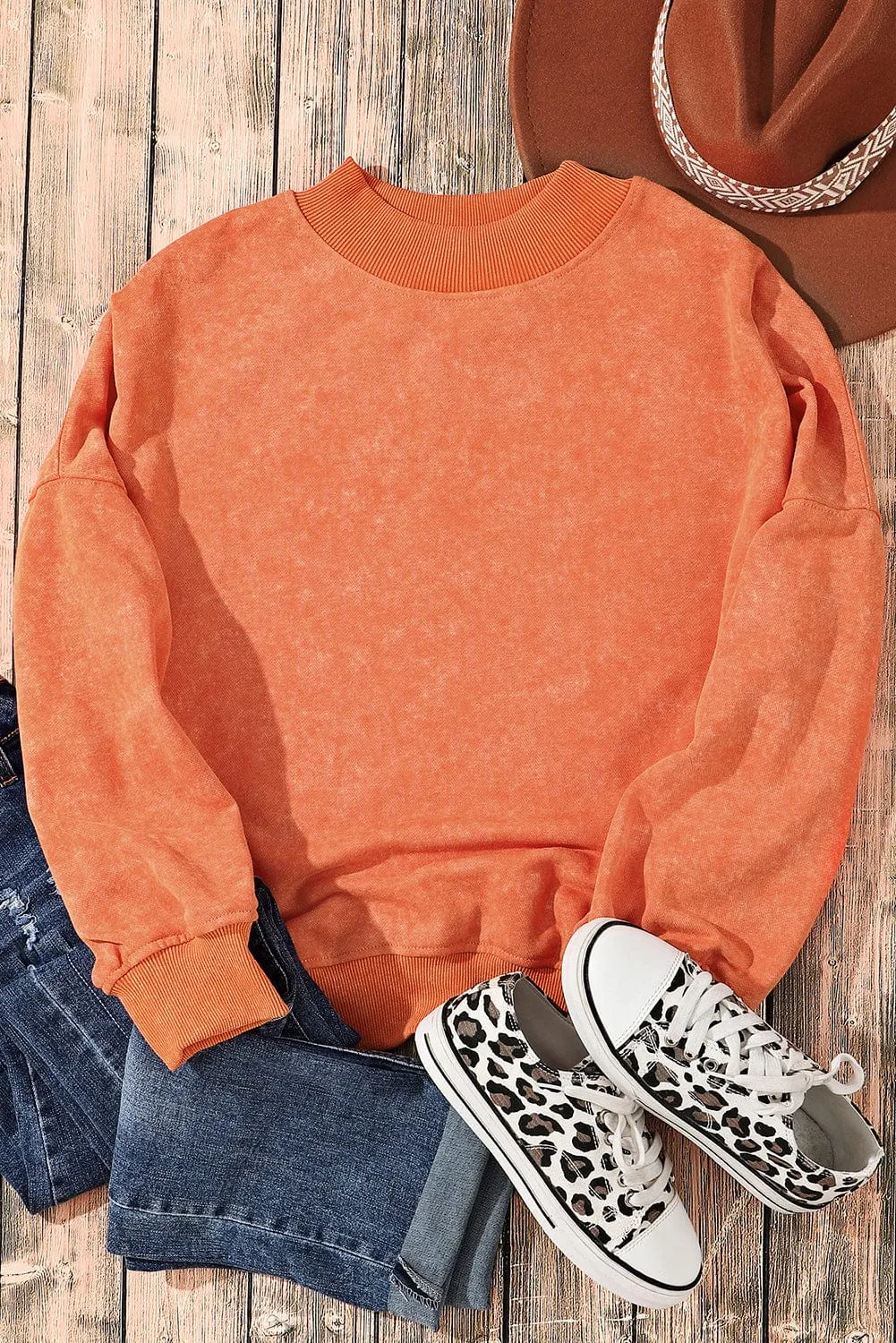 Boho-Chic Crew Neck Sweater