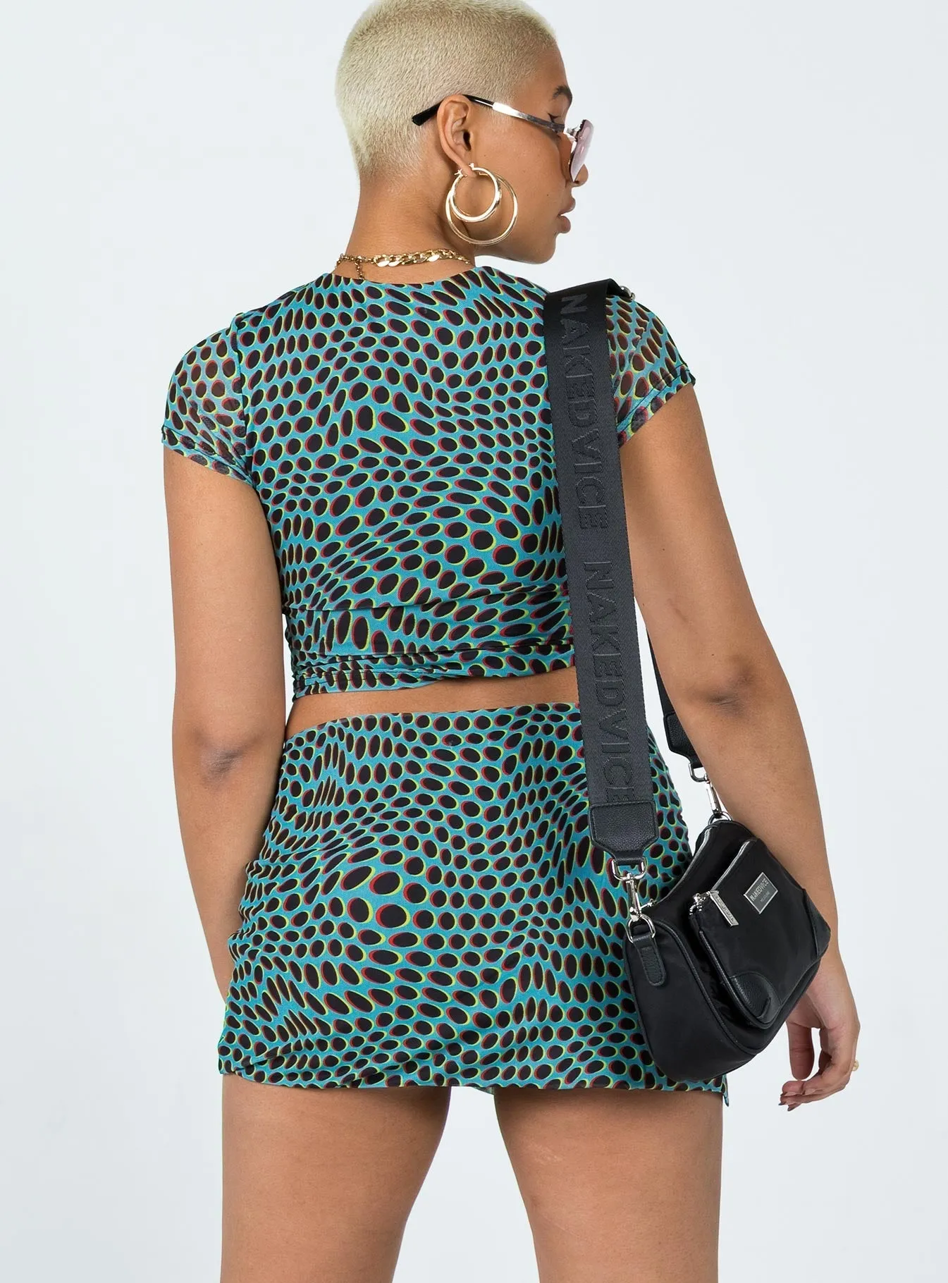 Bold Move Mini Skirt Blue Multi