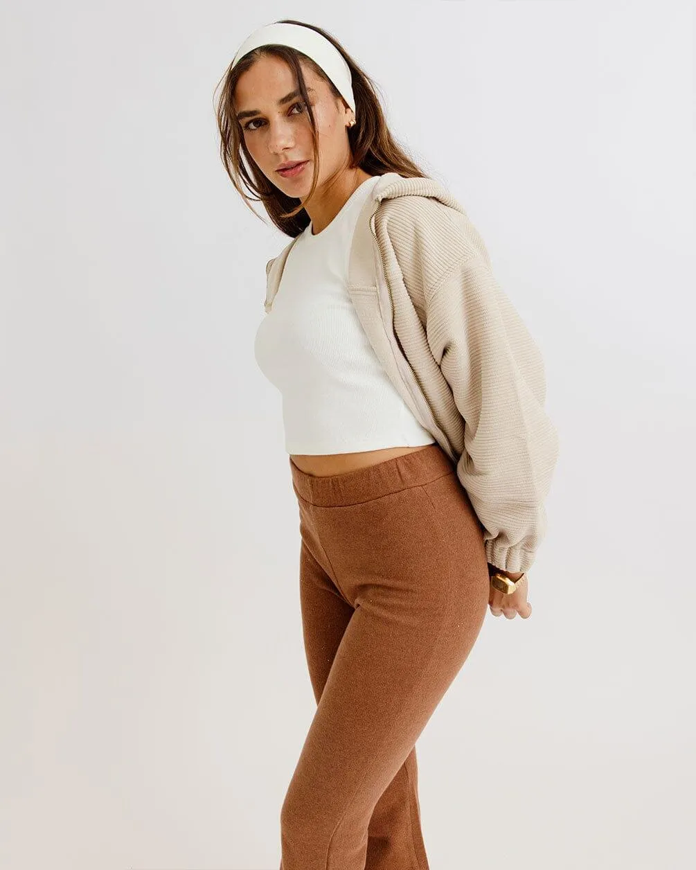 Brown Flare Pants