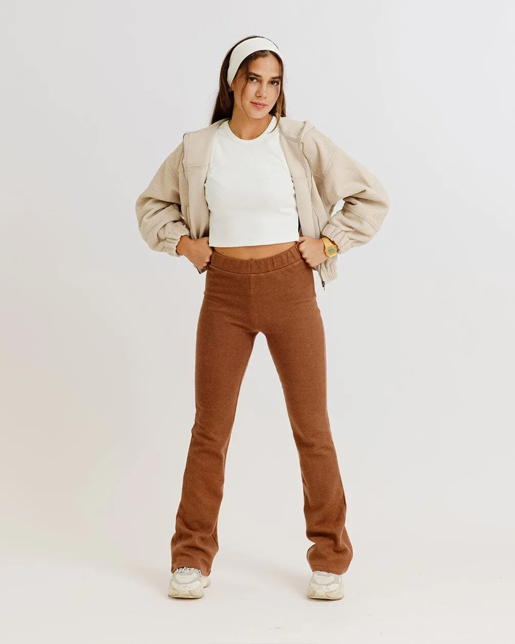 Brown Flare Pants