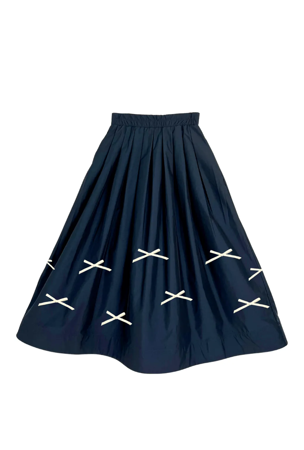 Buru   Pencil & Paper Co. The Gen Skirt - Midnight & Bows Blanche