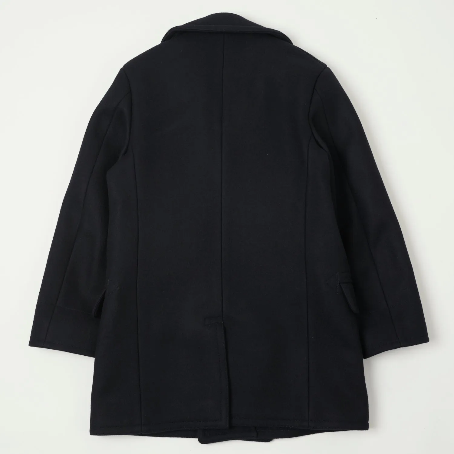 Buzz Rickson's BR14146 U.S.N. Long Pea Coat - Navy