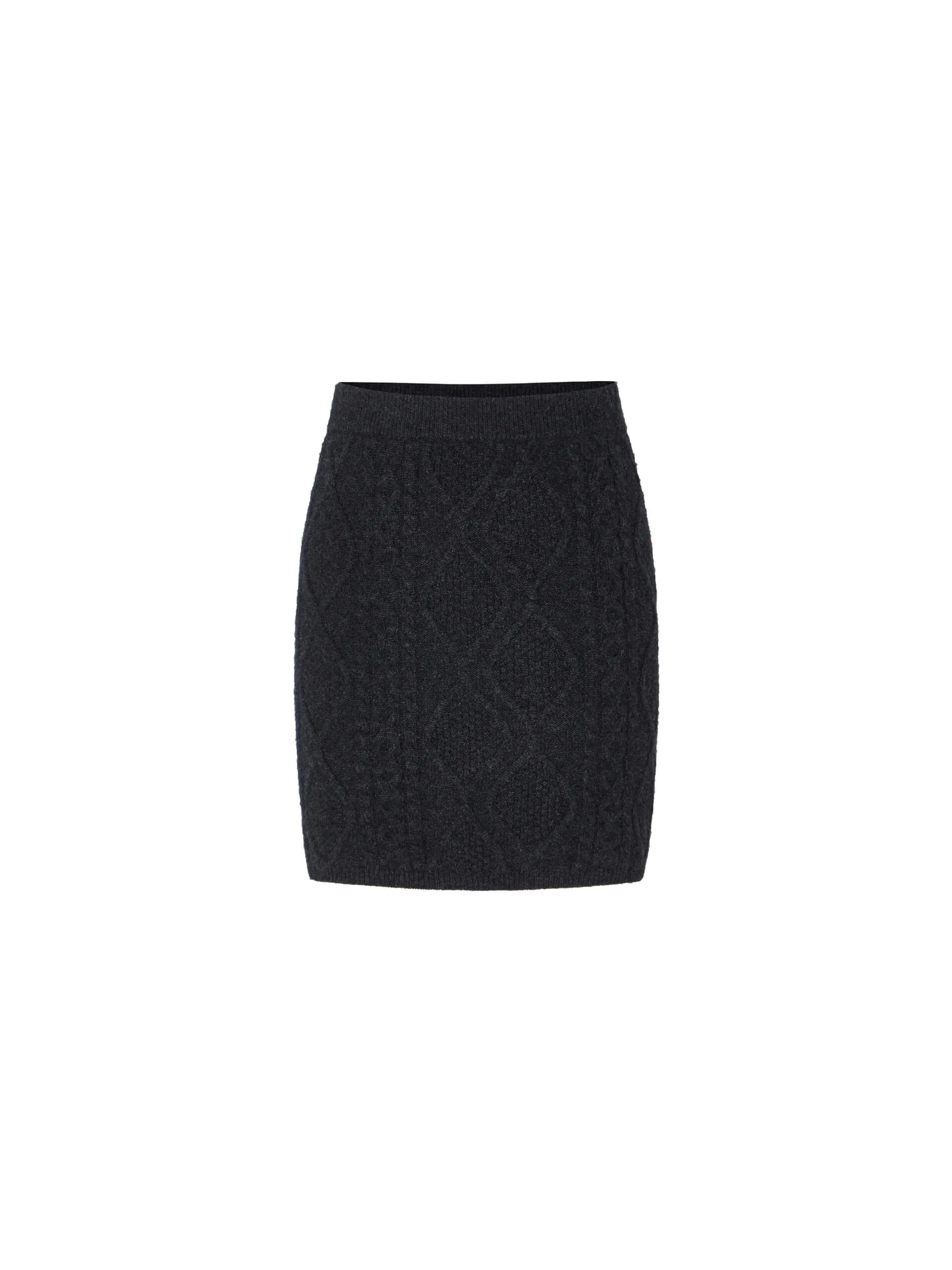 Cable Knit Mini Skirt