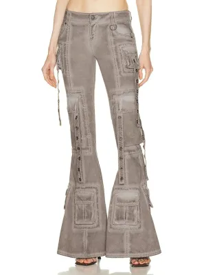 Caitlyn Streetwear Belt Flare Pant