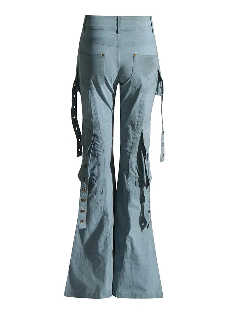 Caitlyn Streetwear Belt Flare Pant