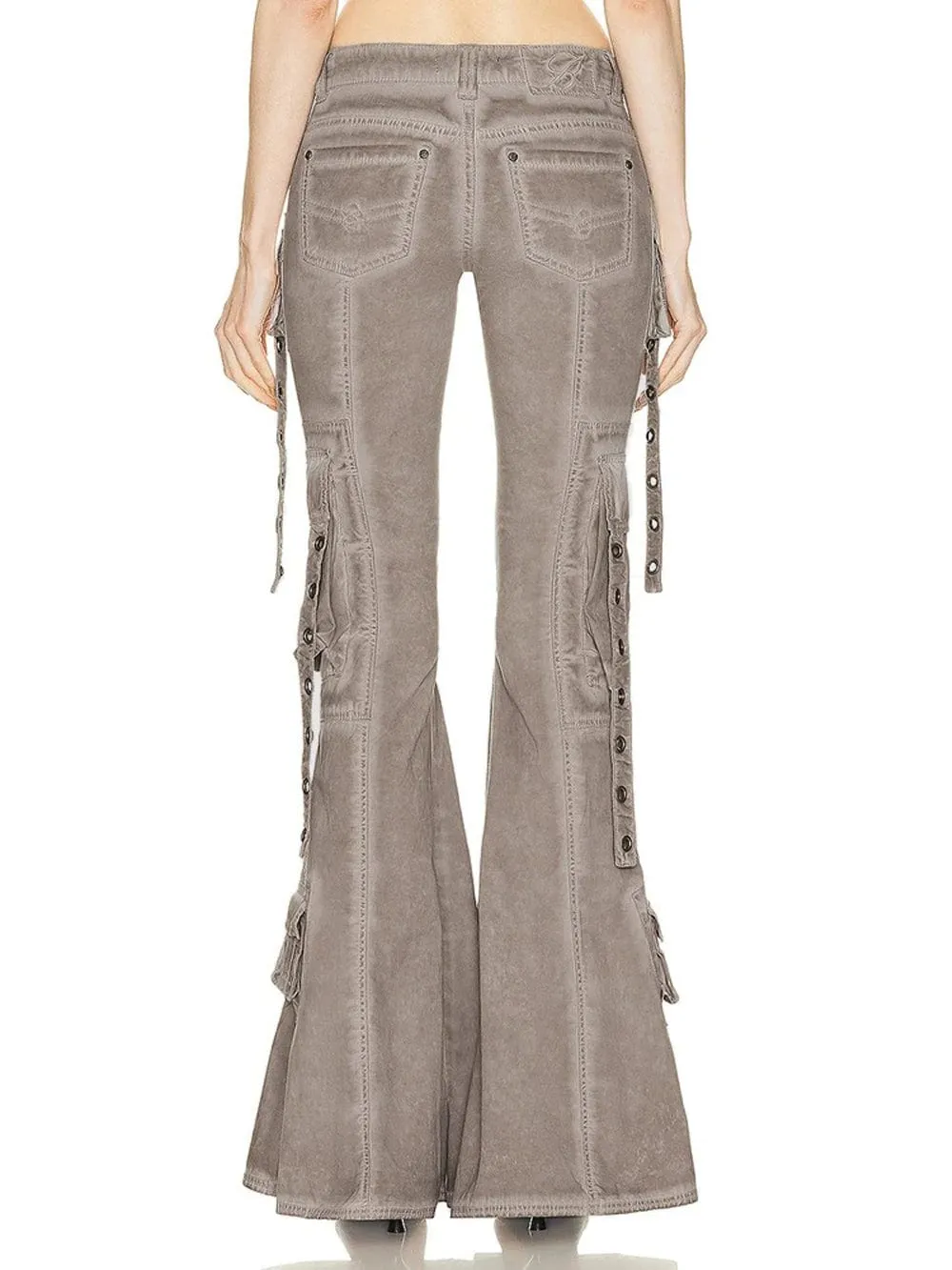 Caitlyn Streetwear Belt Flare Pant