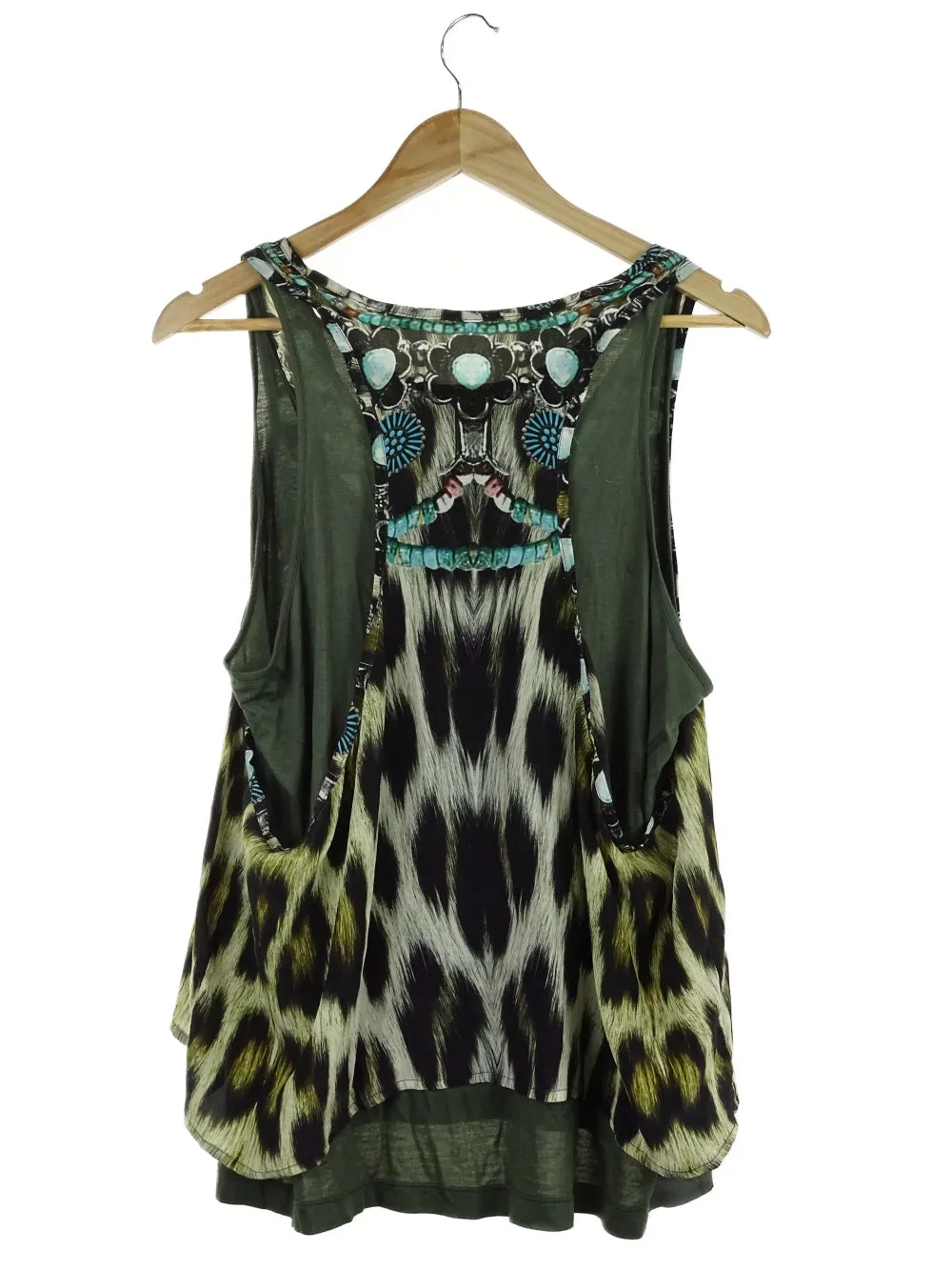 Camilla Animal Print Silk Tank Top