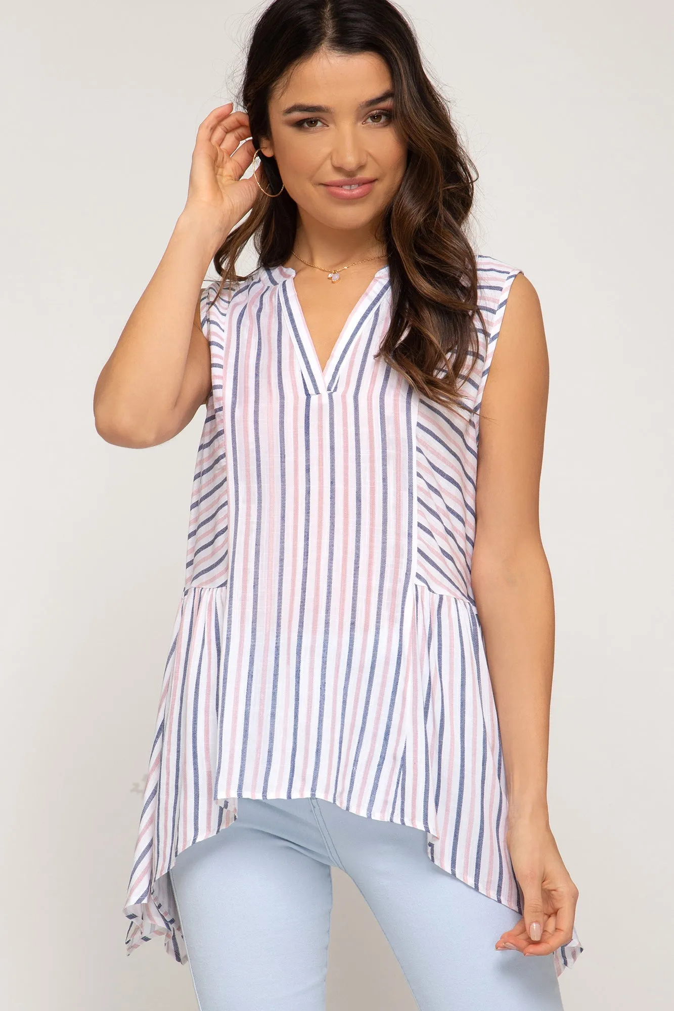 Candystripe V-Neck Tank