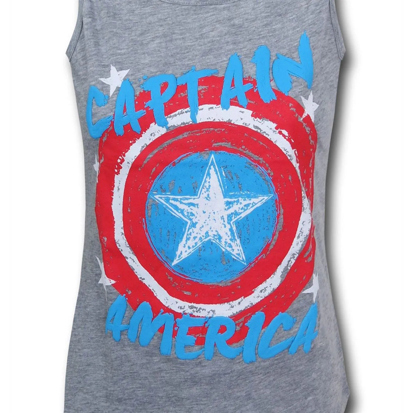 Captain America Shield Girls Youth Tank Top