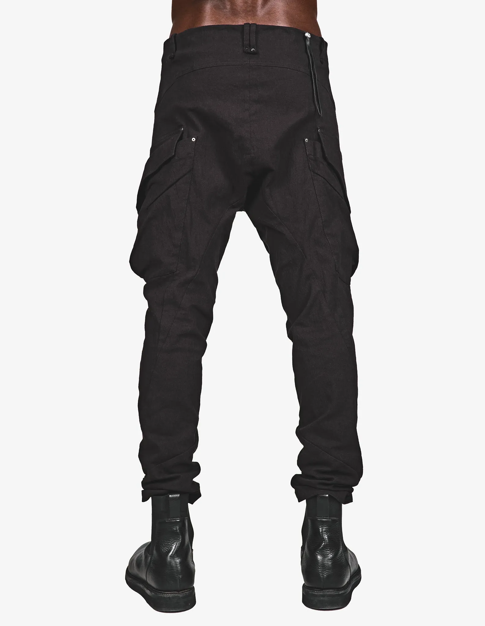 Cargo-Pocket Denim Pants