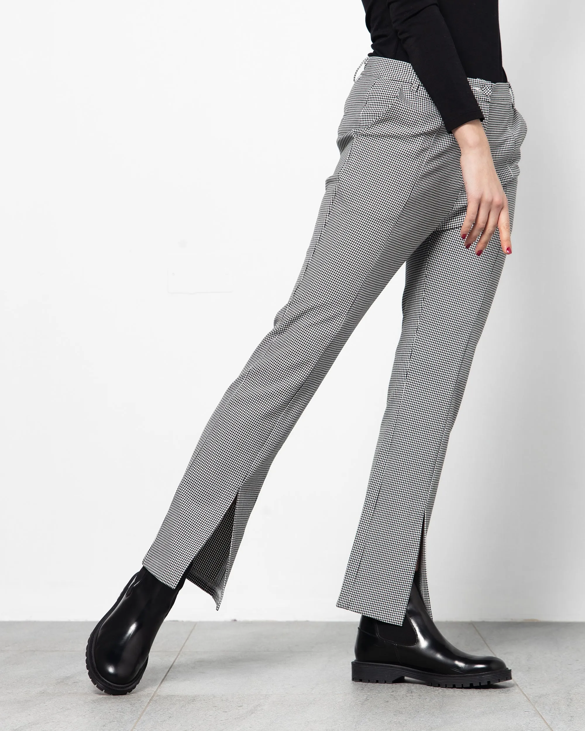 CHECKED STRAIGHT CUT PANT 1239 - بنطلون