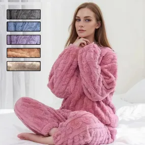 Chic Thermal Loungewear Set - Soft & Elegant