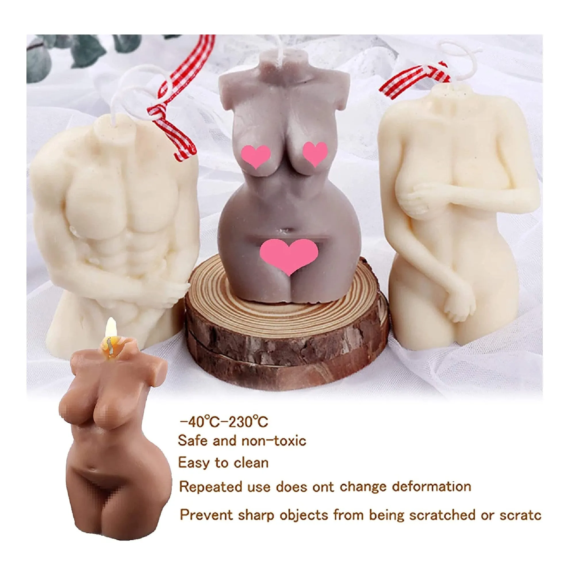 Chimailong | Body Candle Molds For Candle Making | 3D Silicone Mold for Woman | Woman Body Candle Mold