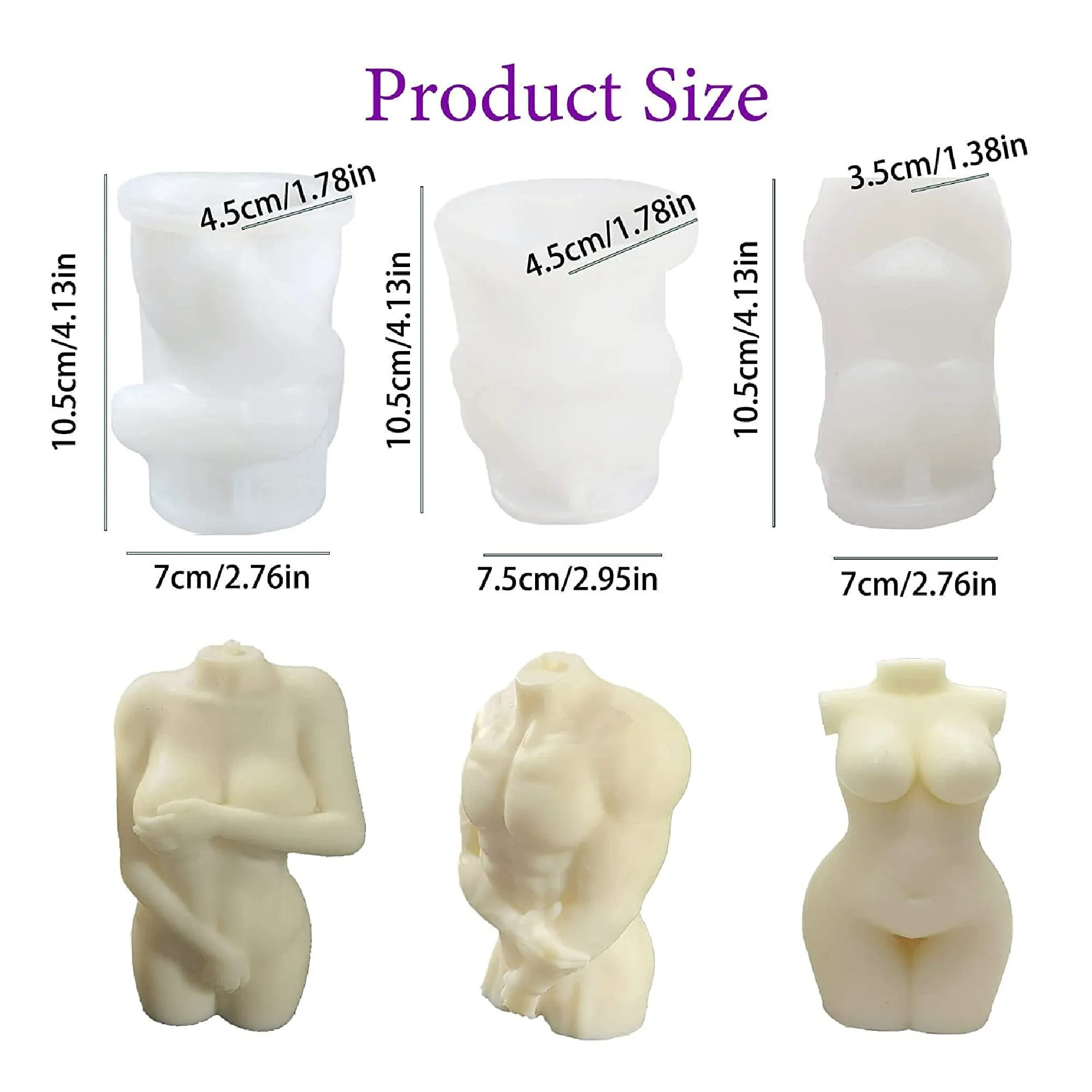 Chimailong | Body Candle Molds For Candle Making | 3D Silicone Mold for Woman | Woman Body Candle Mold