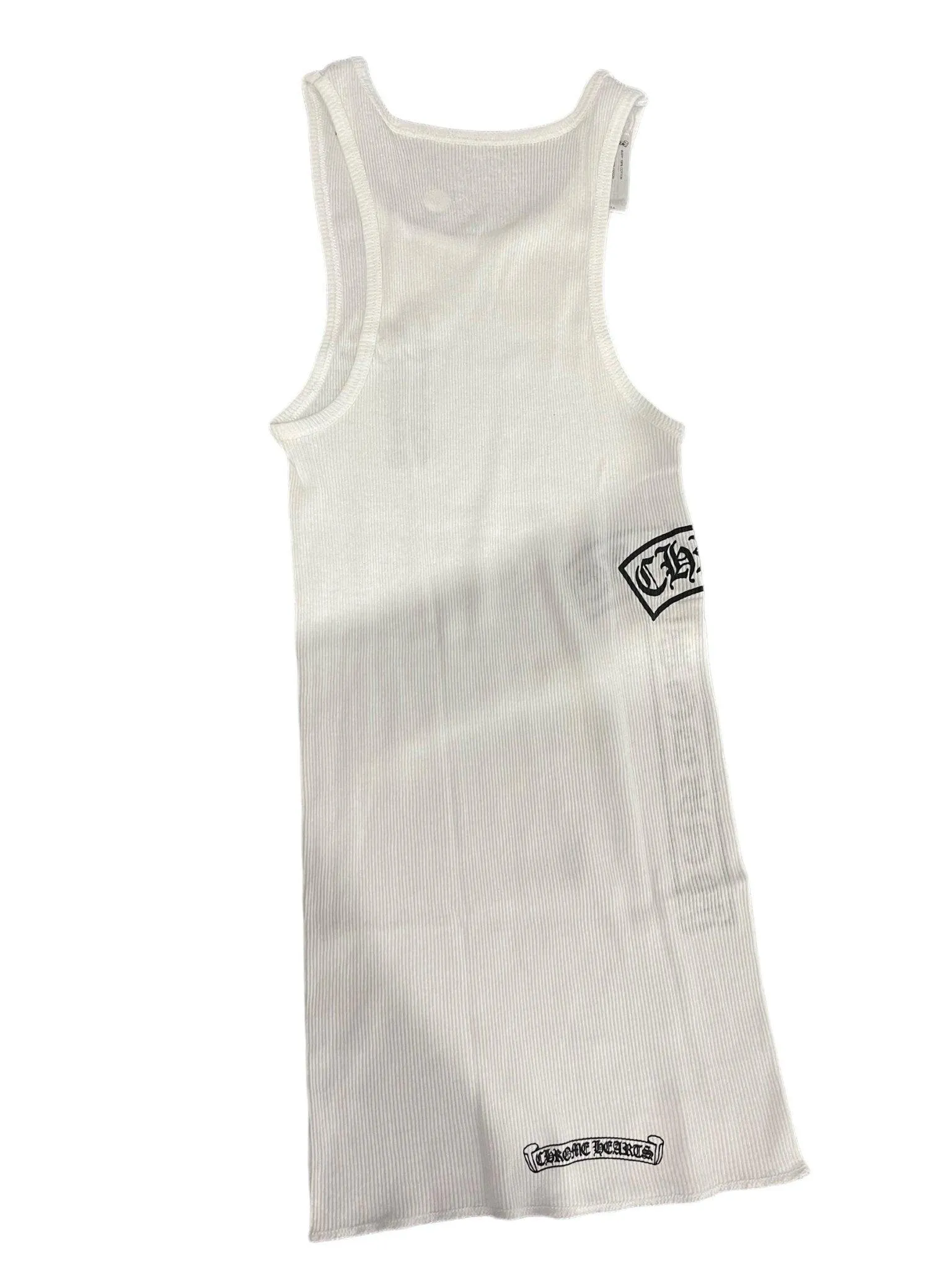 Chrome Hearts T-Bar Script Tank Top White