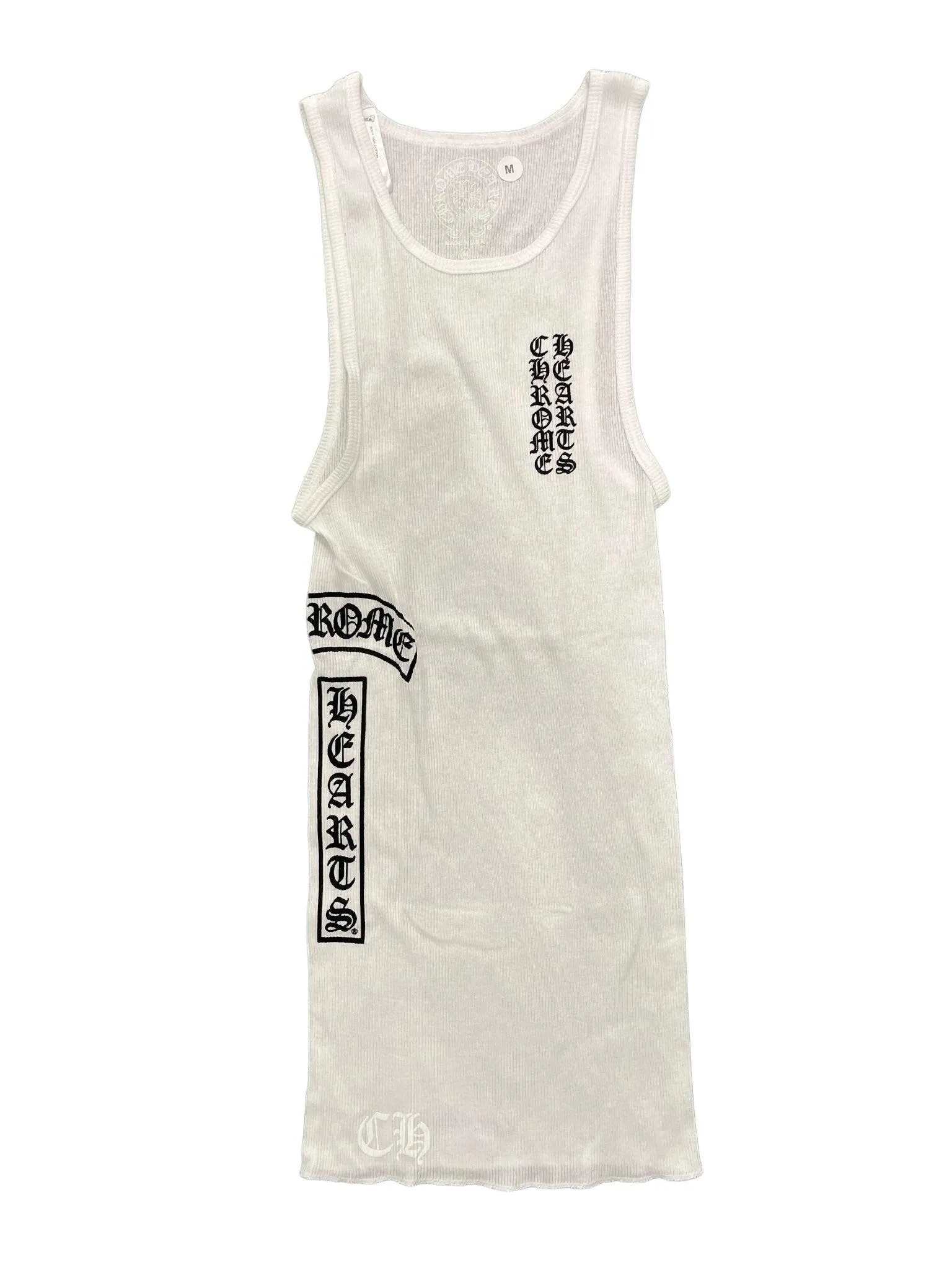 Chrome Hearts T-Bar Script Tank Top White