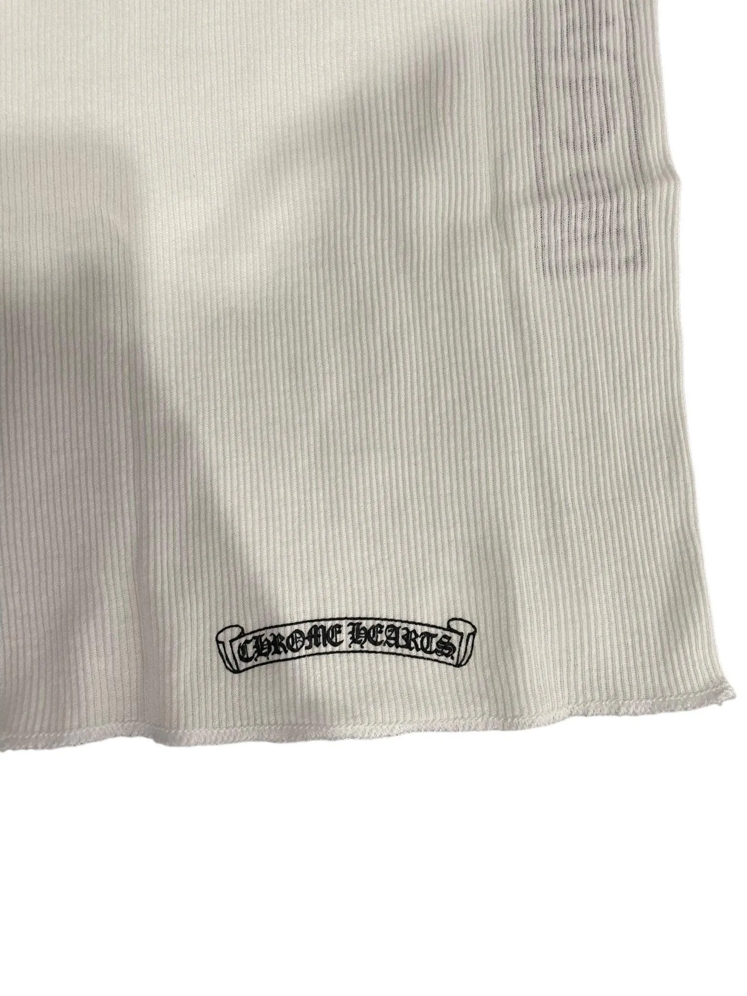 Chrome Hearts T-Bar Script Tank Top White