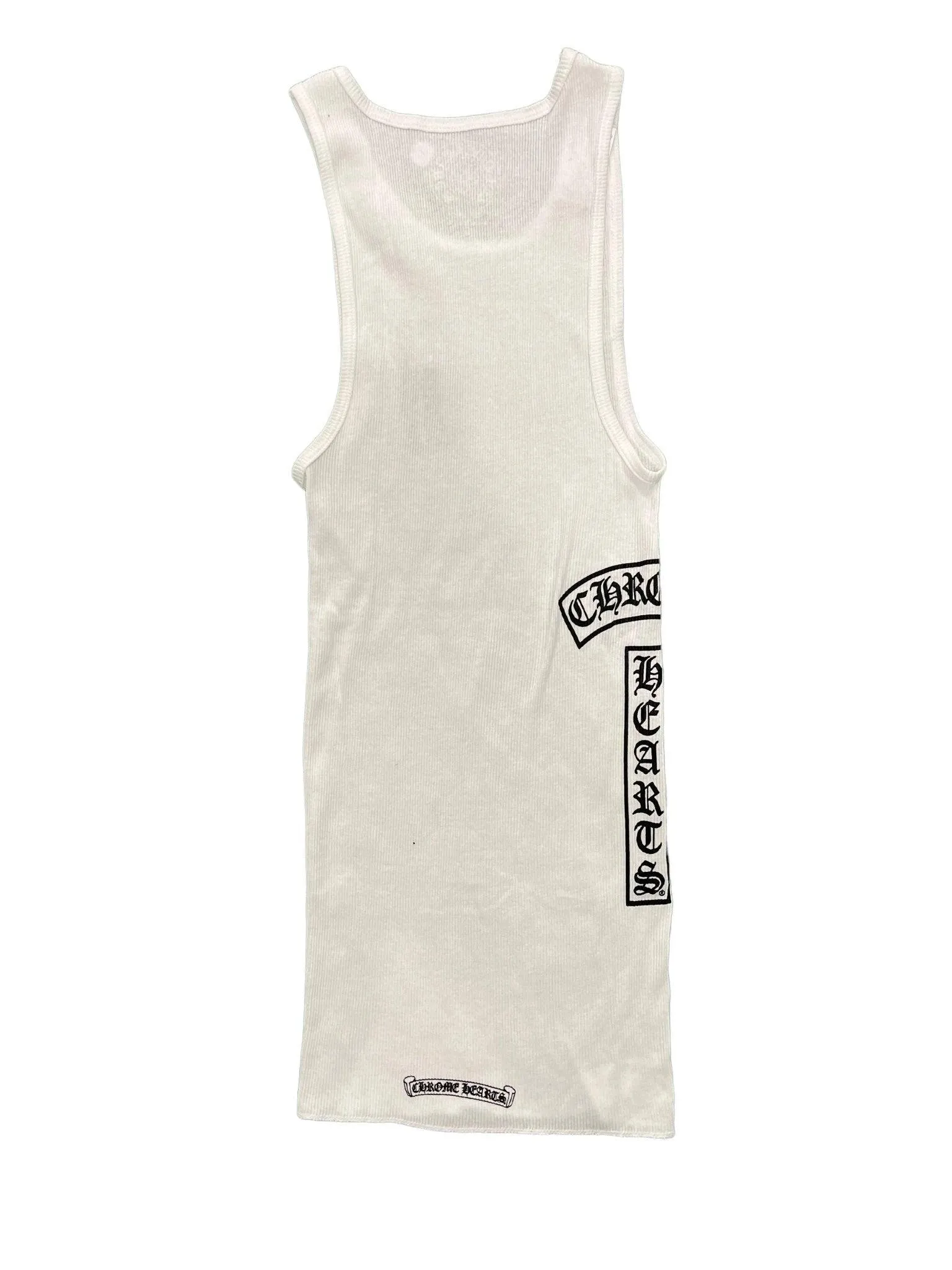 Chrome Hearts T-Bar Script Tank Top White