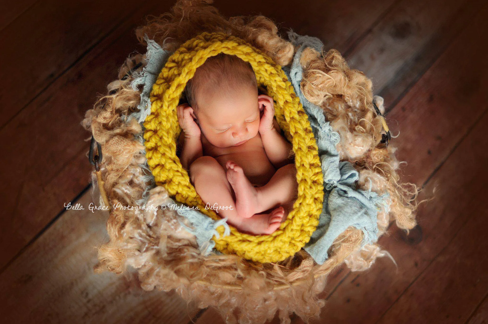 Citron Yellow Baby Bowl And Hat Set