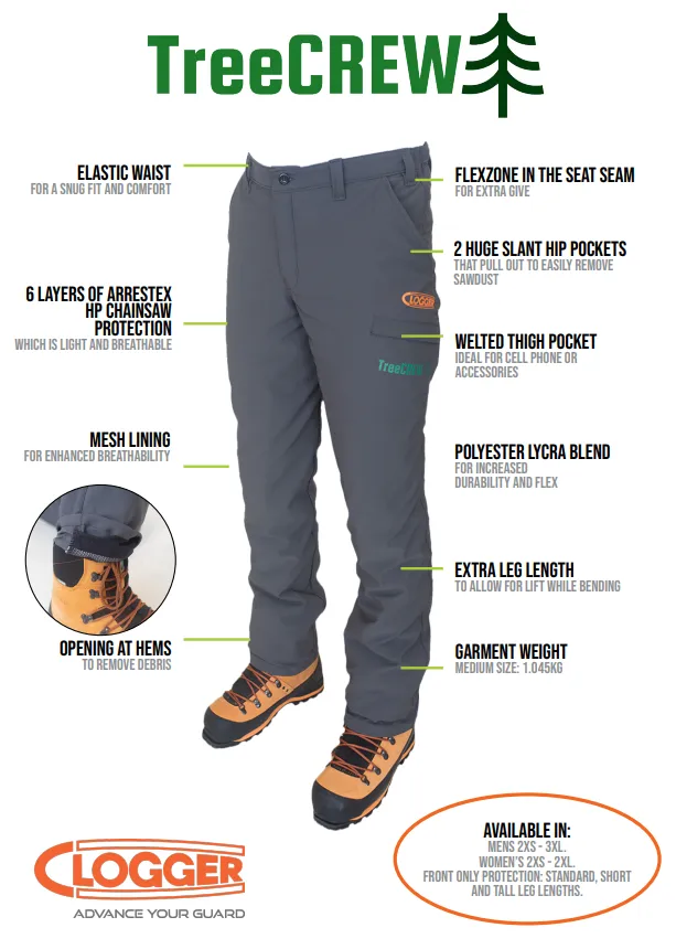 Clogger TreeCREW Men’s Chainsaw Protective Pants