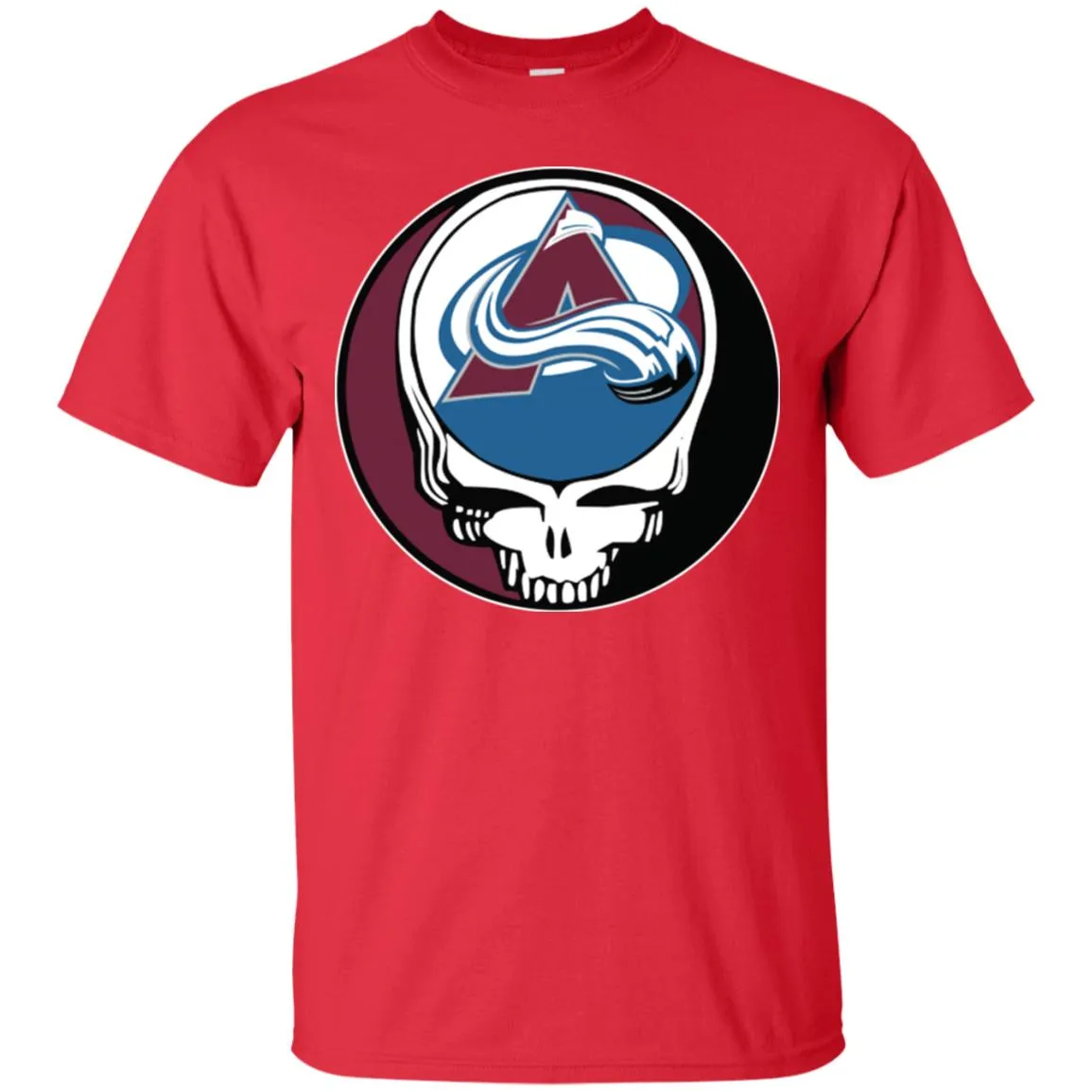 Colorado Avalanche Grateful Dead Steal Your Face Hockey Nhl Shirts