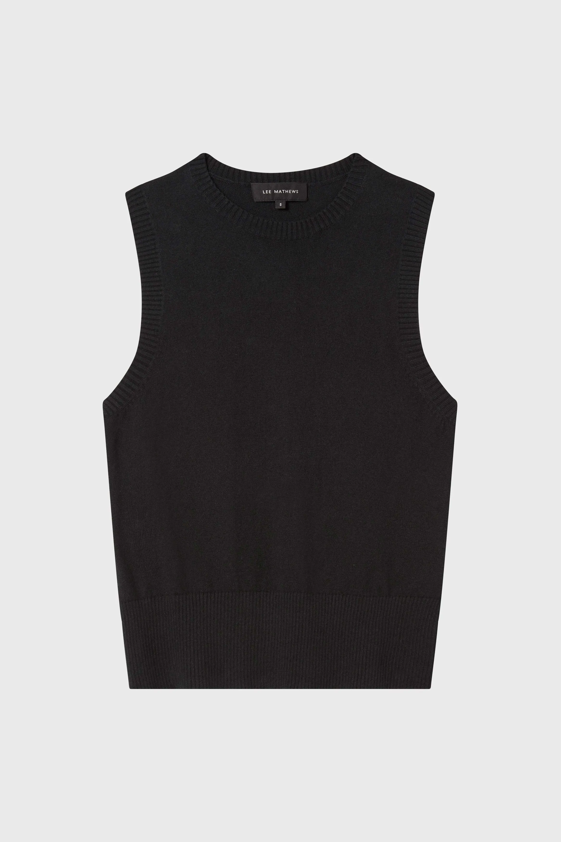 Cotton Cashmere Crew Neck Tank