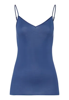 Cotton Seamless Cotton V-Neck Camisole | True Navy 71601-2604