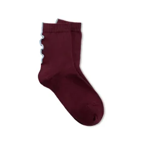 Crew Socks Ruby Wine