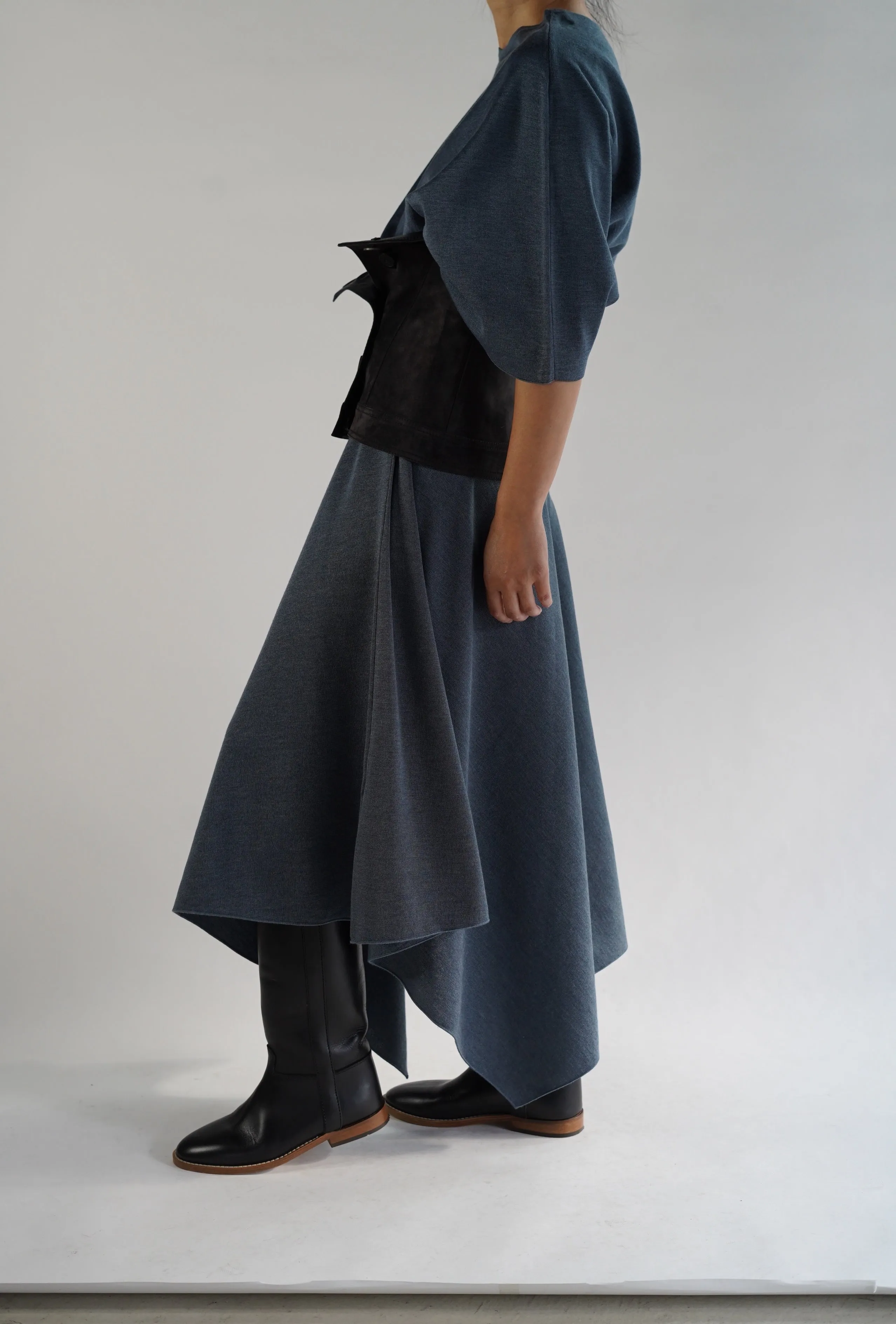 CRISTASEYA<br>DIAMANTE SKIRT<br>in BLUE