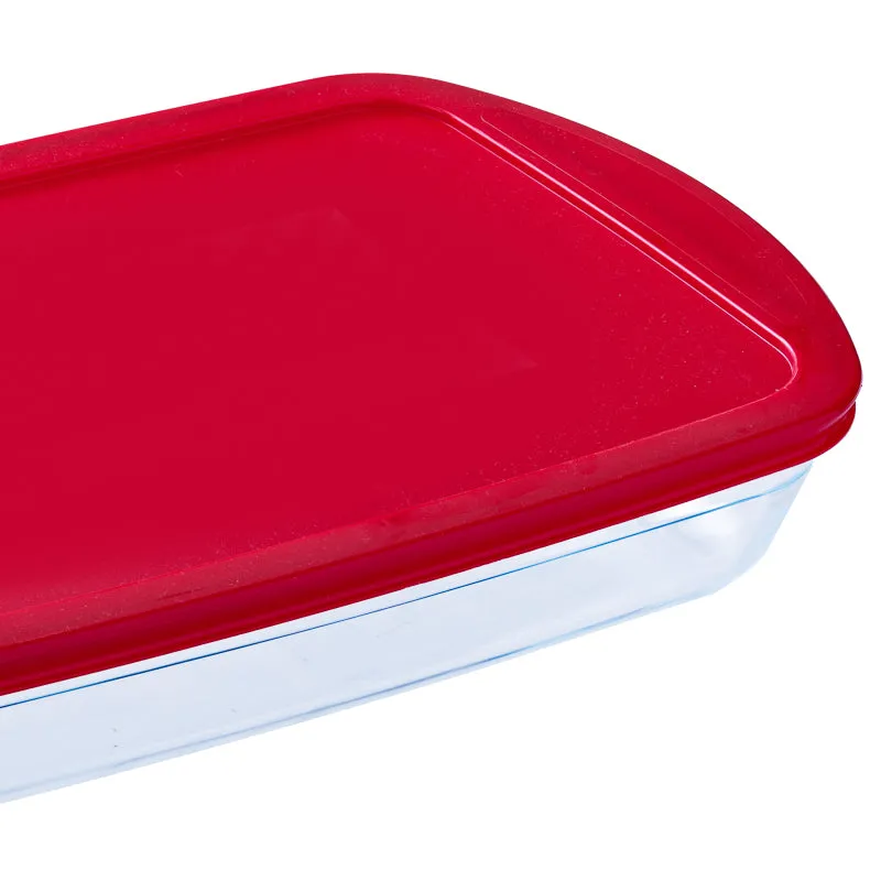 Ôcuisine® Glass Rectangular Storage with Lid