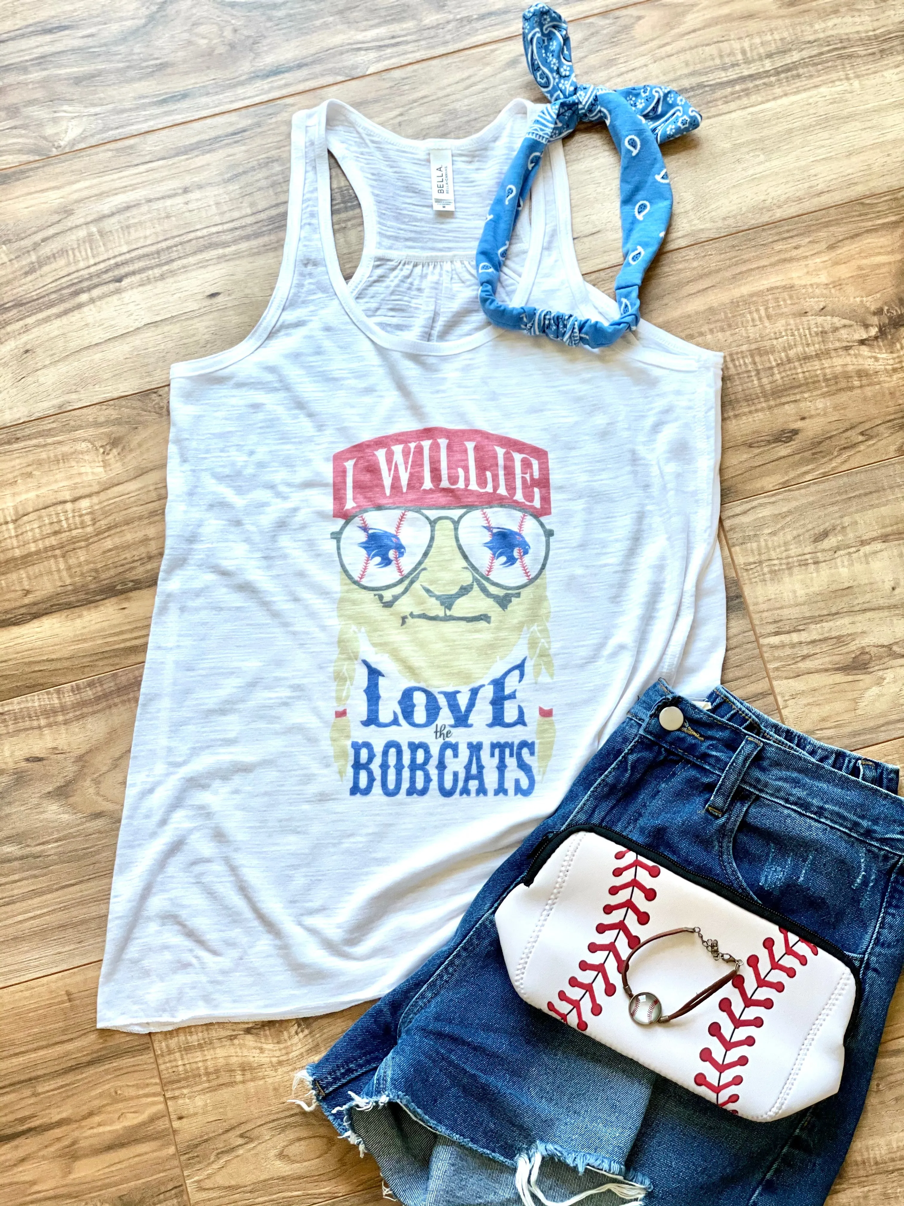 CUSTOM I Willie Love the Bobcats Tank