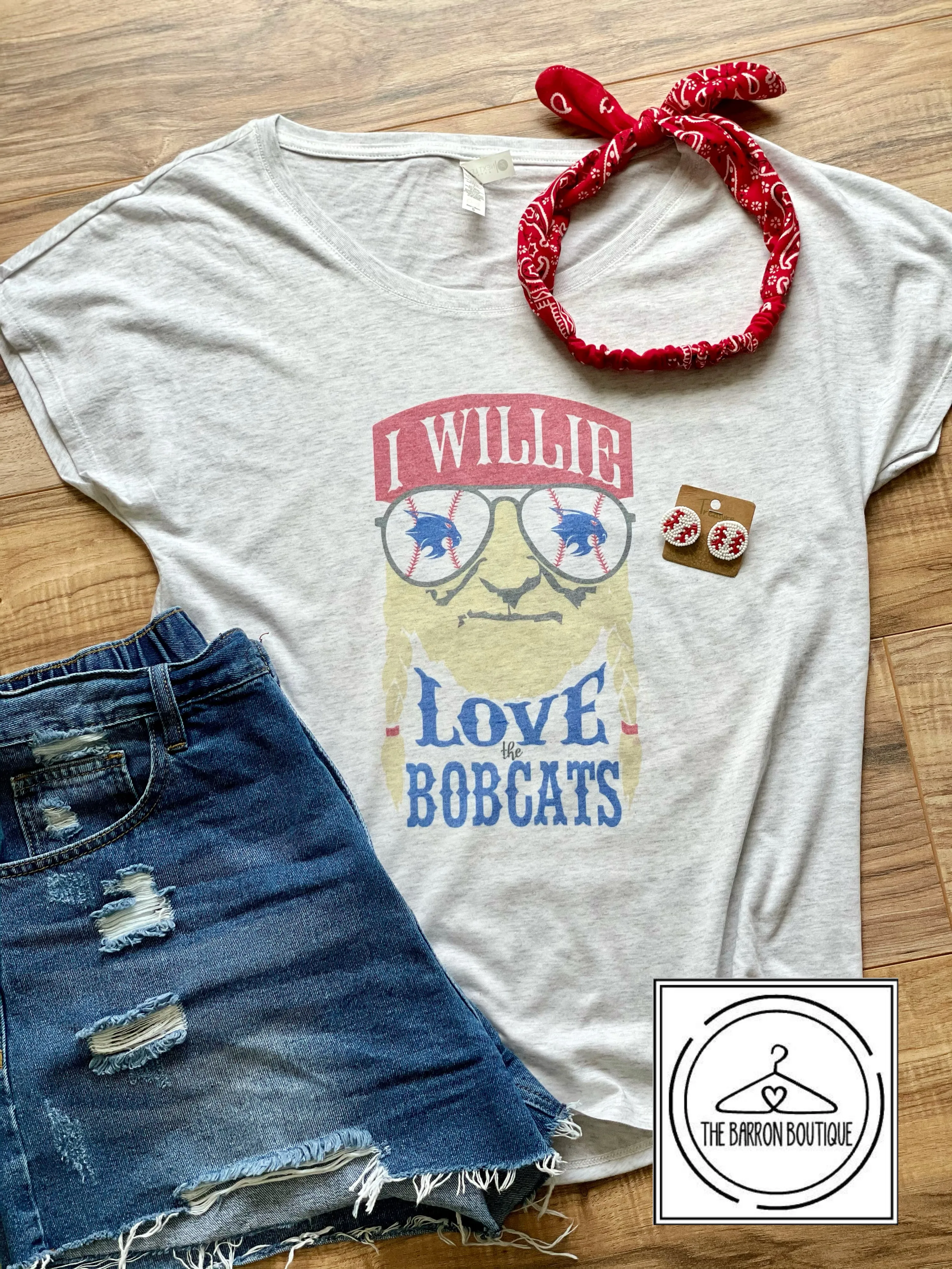 CUSTOM I Willie Love the Bobcats Tank