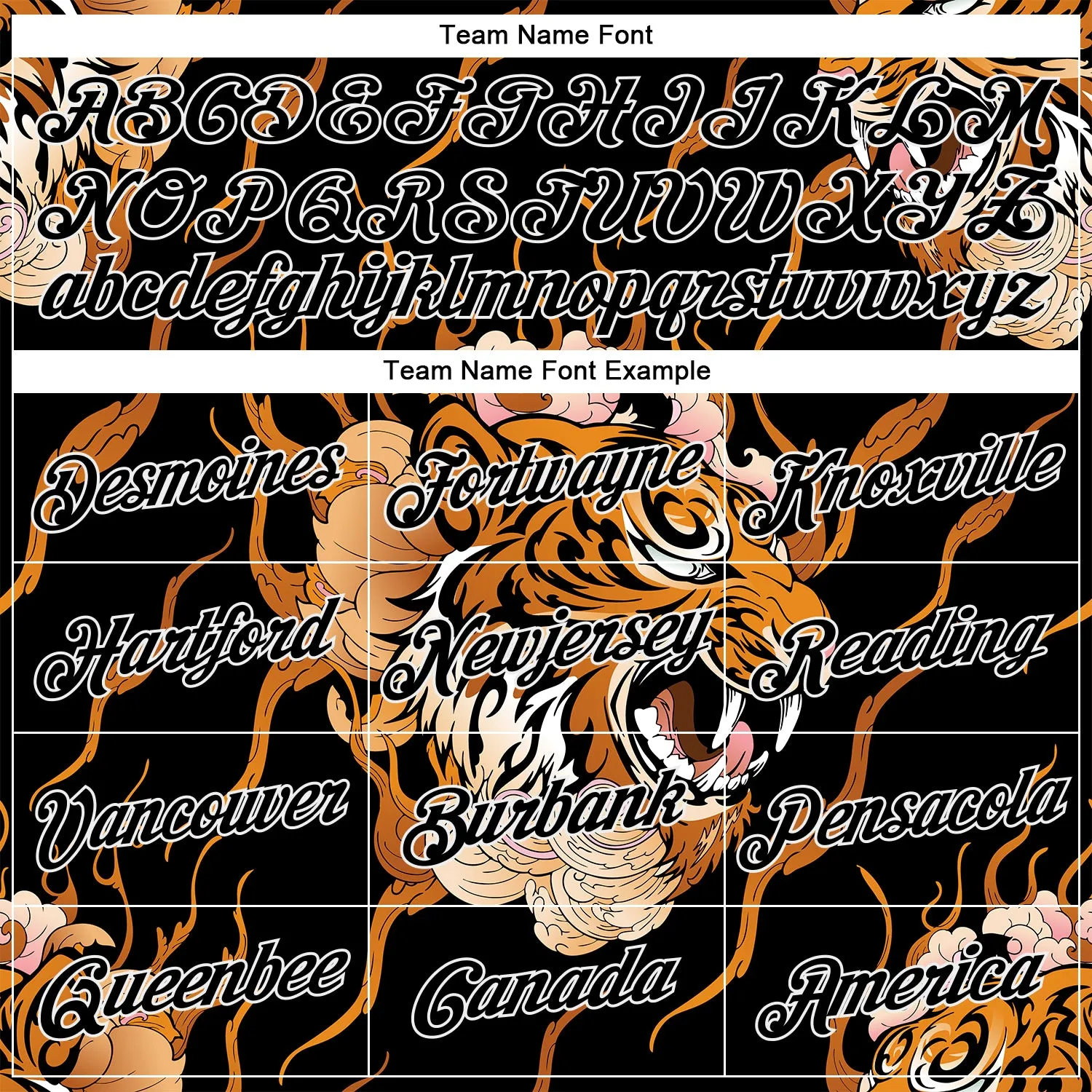 Custom Stitched Black Orange-White 3D Pattern Design Flame Tiger Sports Pullover Sweatshirt Hoodie